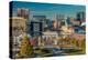 Panoramic view of Baltimore Inner Harbour, Maryland - shot from Federal Park Hill-null-Premier Image Canvas