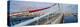 Panoramic View of Ben Franklin Bridge over Delaware River to Philadelphia-null-Stretched Canvas