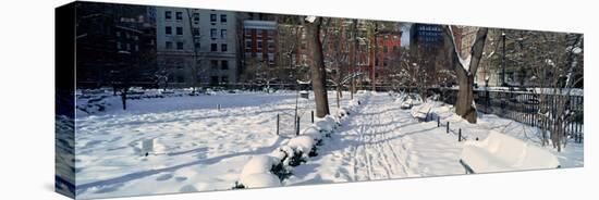 Panoramic View of Historic Homes and Gramercy Park-null-Stretched Canvas