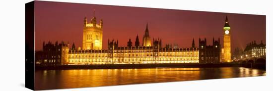 Panoramic View of Houses of Parliament at Sunset, Westminster, London, England-Jon Arnold-Premier Image Canvas
