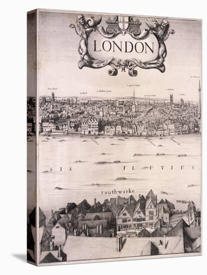 Panoramic View of London, C1670-Wenceslaus Hollar-Premier Image Canvas