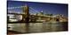 Panoramic view of Lower Manhattan at dusk, NYC-Michel Setboun-Stretched Canvas