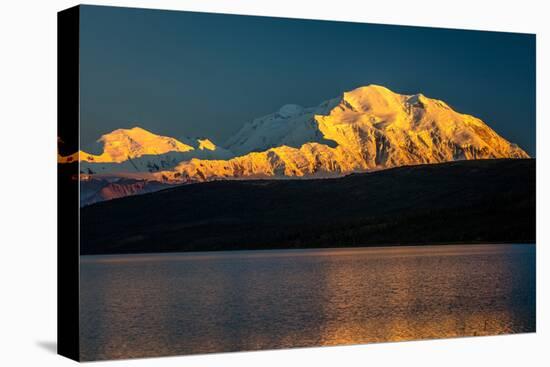 Panoramic view of Mount Denali, previously known as McKinley from Wonder Lake, Denali National P...-null-Premier Image Canvas