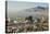 Panoramic view of skyline and downtown El Paso Texas looking toward Juarez, Mexico-null-Premier Image Canvas