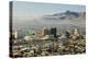 Panoramic view of skyline and downtown El Paso Texas looking toward Juarez, Mexico-null-Premier Image Canvas