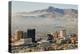 Panoramic view of skyline and downtown El Paso Texas looking toward Juarez, Mexico-null-Premier Image Canvas