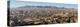 Panoramic view of skyline and downtown of El Paso Texas looking toward Juarez, Mexico-null-Premier Image Canvas