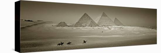 Panormic Image of the Pyramids at Giza, Cairo, Egypt-Jon Arnold-Premier Image Canvas