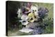 Pansies and Forget Me Not-Albert Tibulle de Furcy Lavault-Premier Image Canvas