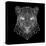 Panther Head Black Mesh-Lisa Kroll-Stretched Canvas