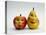 Paper Apple and Pear with Faces-Winfred Evers-Premier Image Canvas