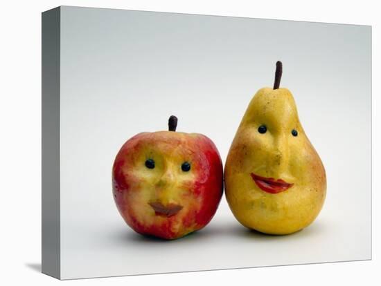 Paper Apple and Pear with Faces-Winfred Evers-Premier Image Canvas