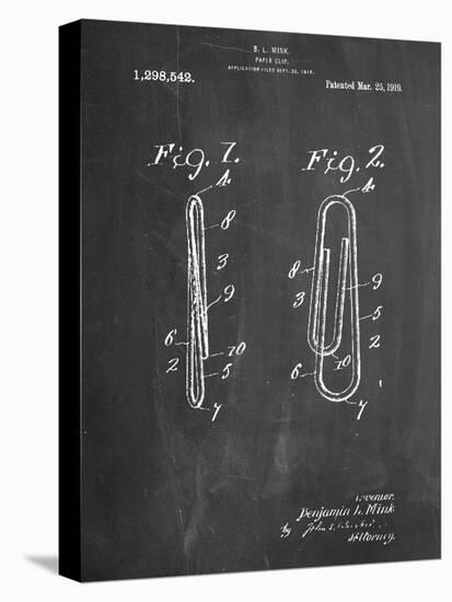 Paper Clip Patent-null-Stretched Canvas