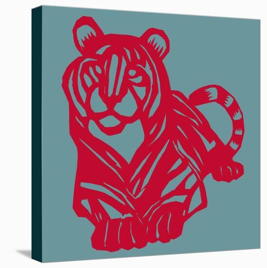 Papercut Tiger-null-Premier Image Canvas