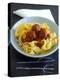Pappardelle with Meatballs and Tomato Sauce-Jean Cazals-Premier Image Canvas