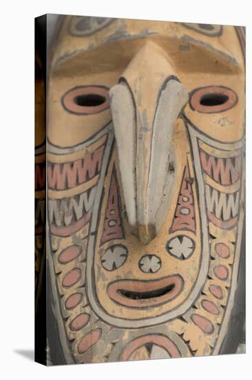 Papua New Guinea, Murik Lakes, Karau Village. Traditional Carved Masks-Cindy Miller Hopkins-Premier Image Canvas