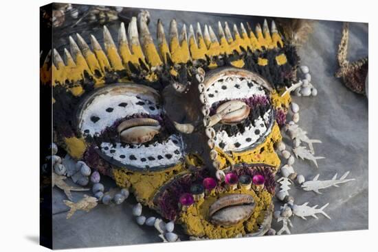 Papua New Guinea, Village of Kopar. Folk Art Souvenir Mask-Cindy Miller Hopkins-Premier Image Canvas