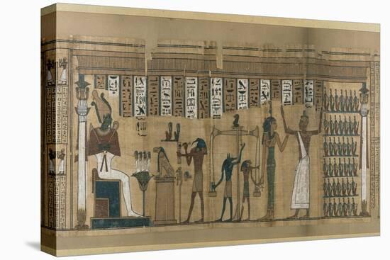 Papyrus funéraire de Nesmin : le défunt est introduit auprès d'Osiris-null-Premier Image Canvas