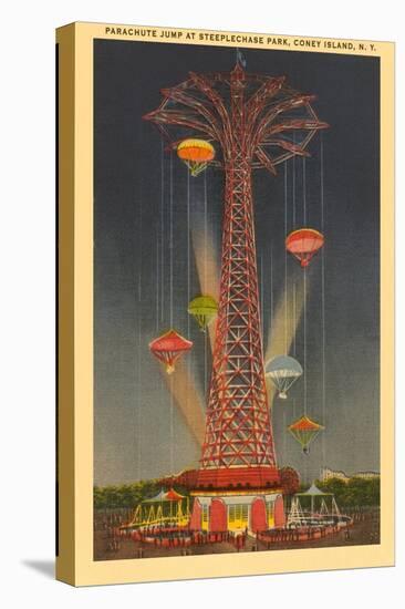 Parachute Jump Ride, Coney Island, New York City-null-Stretched Canvas
