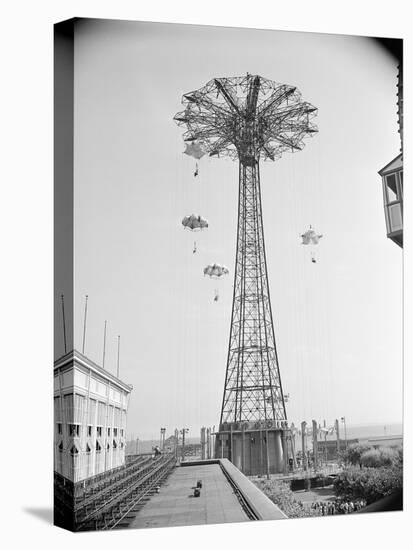 Parachute Ride at Coney Island-null-Premier Image Canvas