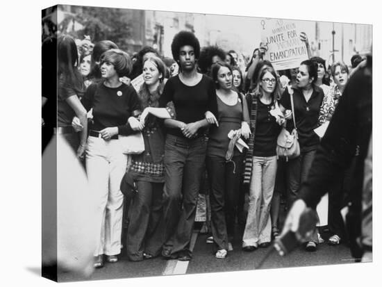 Parade Down Fifth Avenue on the 50th Anniversary of the Passage of the 19th Amendment-John Olson-Premier Image Canvas