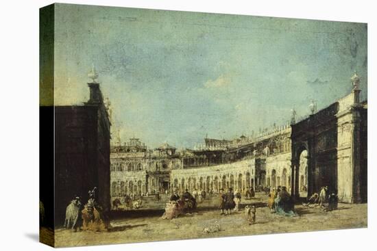 Parade for Feast of Ascension in Piazza San Marco-Francesco Guardi-Premier Image Canvas