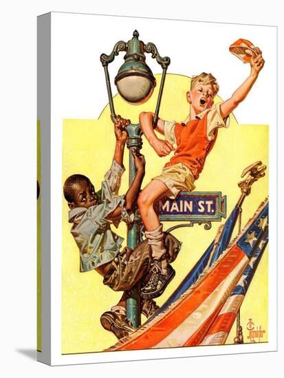 "Parade View from Lamp Post,"July 3, 1937-Joseph Christian Leyendecker-Premier Image Canvas