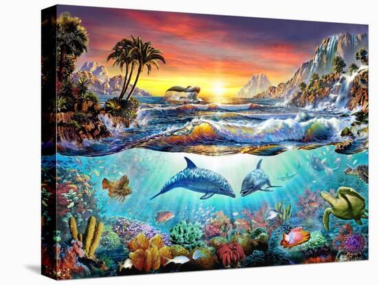 Paradise Bay-Adrian Chesterman-Stretched Canvas