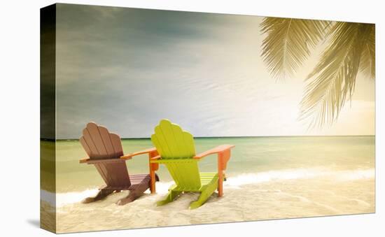 Paradise Beach-Summer Photography-Stretched Canvas
