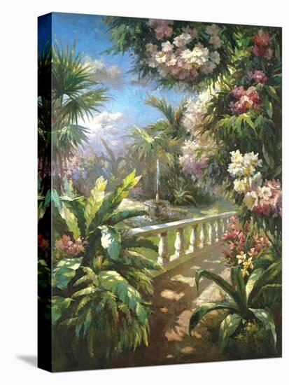 Paradise Fountain-James Reed-Stretched Canvas