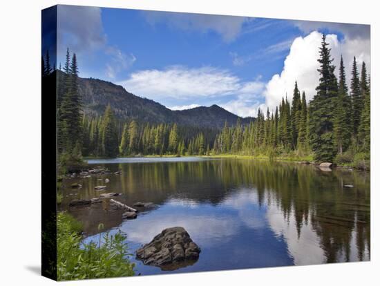 Paradise Lake in the Ten Lakes Scenic Area of the Kootenai National Forest, Montana, Usa-Chuck Haney-Premier Image Canvas