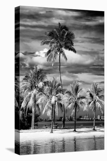 Paradisiacal Beach overlooking Downtown Miami - Florida-Philippe Hugonnard-Premier Image Canvas