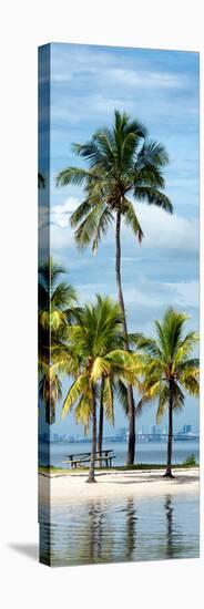 Paradisiacal Beach overlooking Downtown Miami - Florida-Philippe Hugonnard-Premier Image Canvas