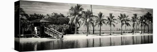 Paradisiacal Beach overlooking Downtown Miami - Florida-Philippe Hugonnard-Premier Image Canvas