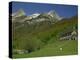 Parador of Bielsa with Snow Capped Mountains Behind, in Aragon, Spain, Europe-Michael Busselle-Premier Image Canvas