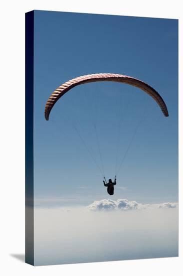 Paraglider Above the Clouds, Aviation, Paraglider, Paragliding, Paragliding-Frank Fleischmann-Premier Image Canvas