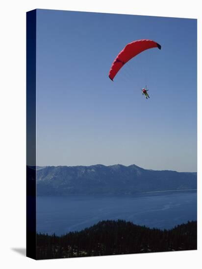 Paragliding, Lake Tahoe, California, USA-null-Premier Image Canvas