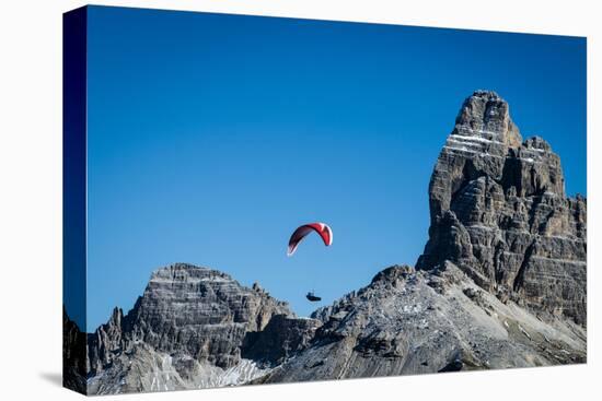 Paragliding, Tre Cime, Autumn, Aerial Shots, Sextener Dolomites, Misurina, Italy-Frank Fleischmann-Premier Image Canvas