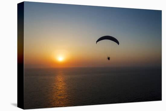 Paramotor Flying at Sunset, Aegean Sea, Western Turkey-Ali Kabas-Premier Image Canvas