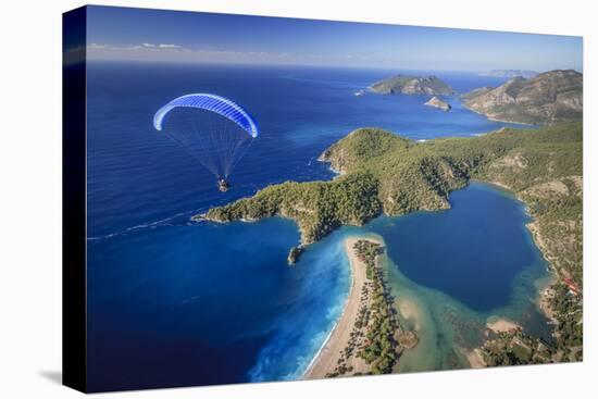 Paramotor Flying in Oludeniz, Aerial, Fethiye, Turkey-Ali Kabas-Premier Image Canvas