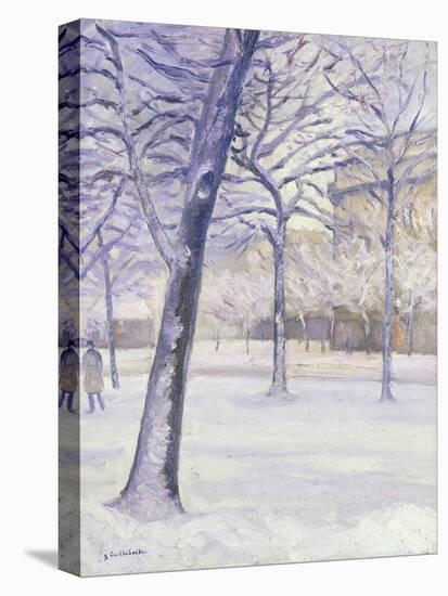 Parc sous la Neige, Paris, c.1888-Gustave Caillebotte-Premier Image Canvas