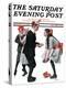 "Pardon Me" Saturday Evening Post Cover, January 26,1918-Norman Rockwell-Premier Image Canvas