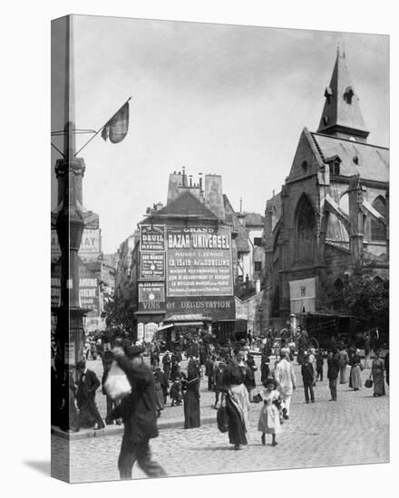 Paris, 1898-1900 - Place Saint-Medard-Eugene Atget-Stretched Canvas