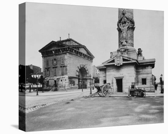 Paris, 1903-1904 - Ancienne Barrière du Trône (Tollbooth Pavilion and Column)-Eugene Atget-Stretched Canvas