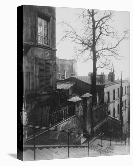 Paris, 1921 - Staircase, Montmartre-Eugene Atget-Stretched Canvas