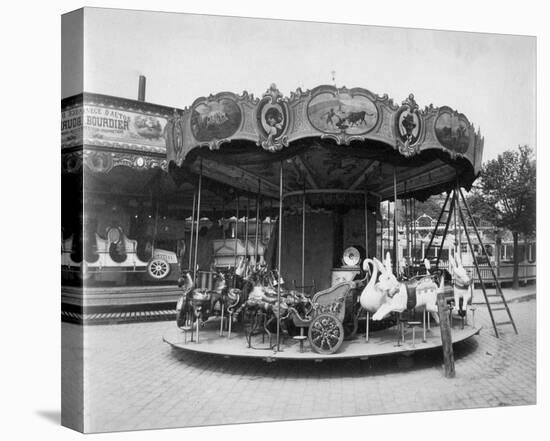 Paris, 1923 - Fete du Travail, Street Fair-Eugene Atget-Stretched Canvas