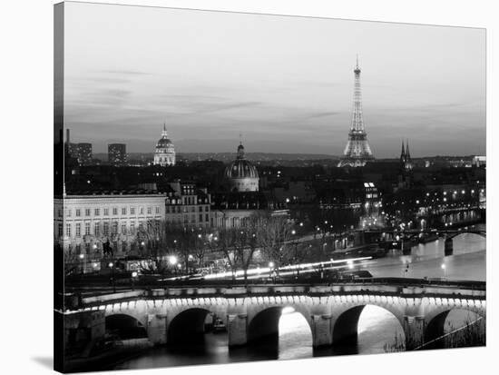 Paris at Night-Arnaud Chicurel-Stretched Canvas