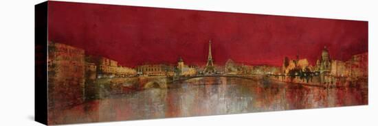 Paris at Night-Kemp-Stretched Canvas