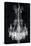 Paris Chandelier on Black 1-Morgan Yamada-Stretched Canvas