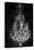 Paris Chandelier on Black 2-Morgan Yamada-Stretched Canvas